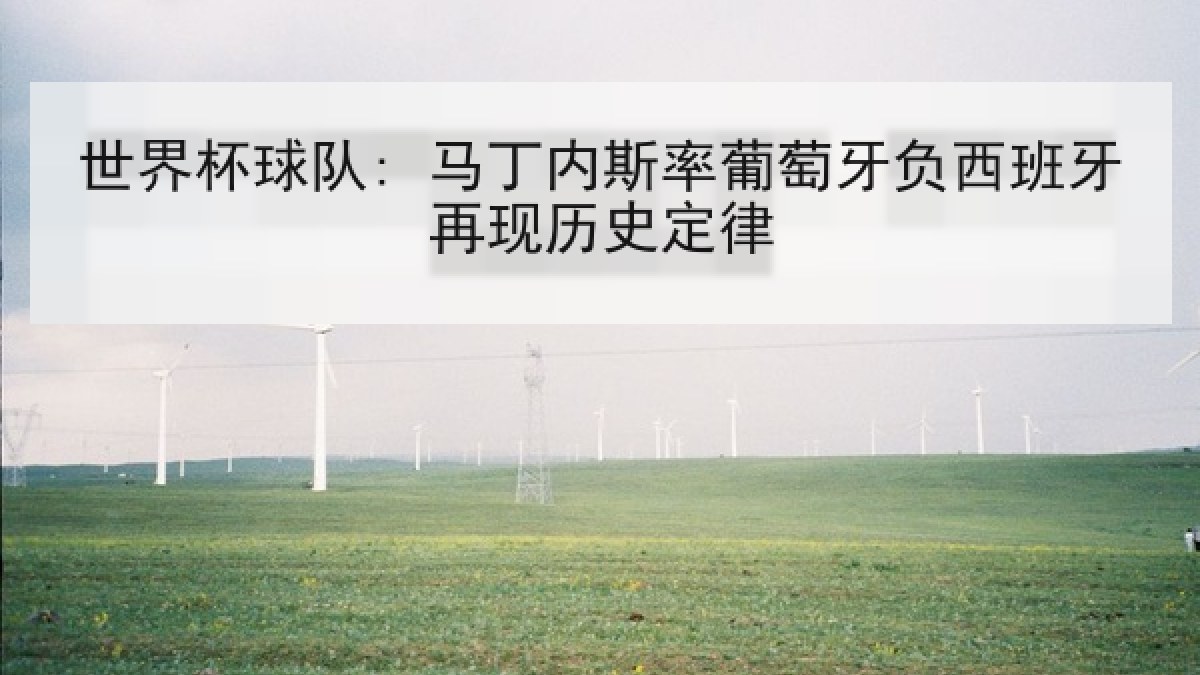 世界杯球队: 马丁内斯率葡萄牙负西班牙再现历史定律