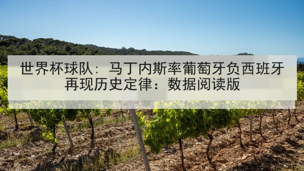 世界杯球队: 马丁内斯率葡萄牙负西班牙再现历史定律：数据阅读版