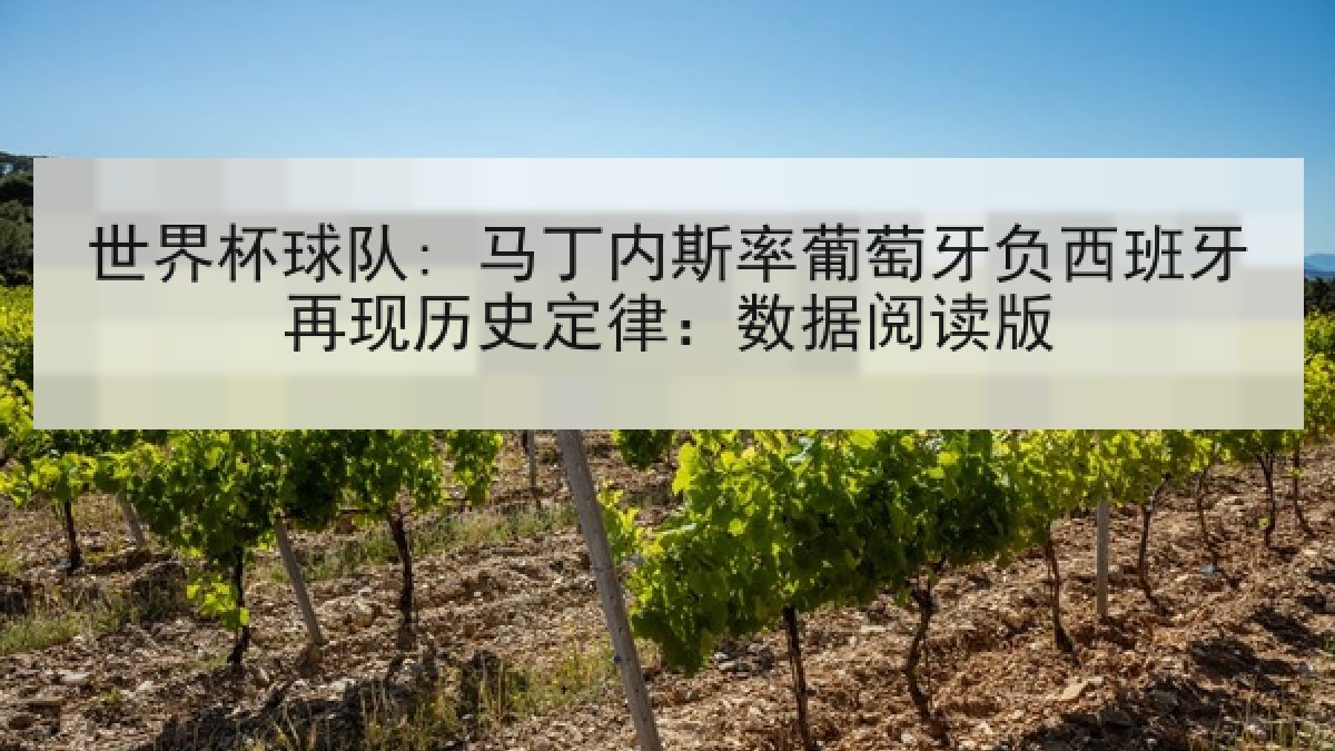 世界杯球队: 马丁内斯率葡萄牙负西班牙再现历史定律：数据阅读版