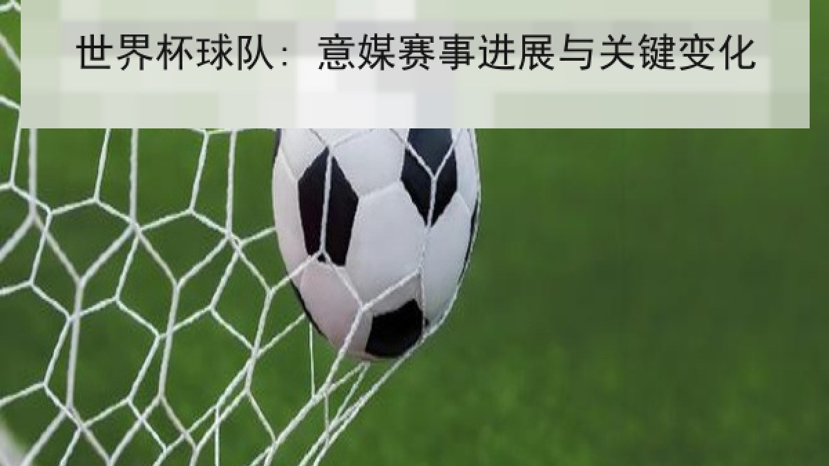 世界杯球队: 意媒赛事进展与关键变化